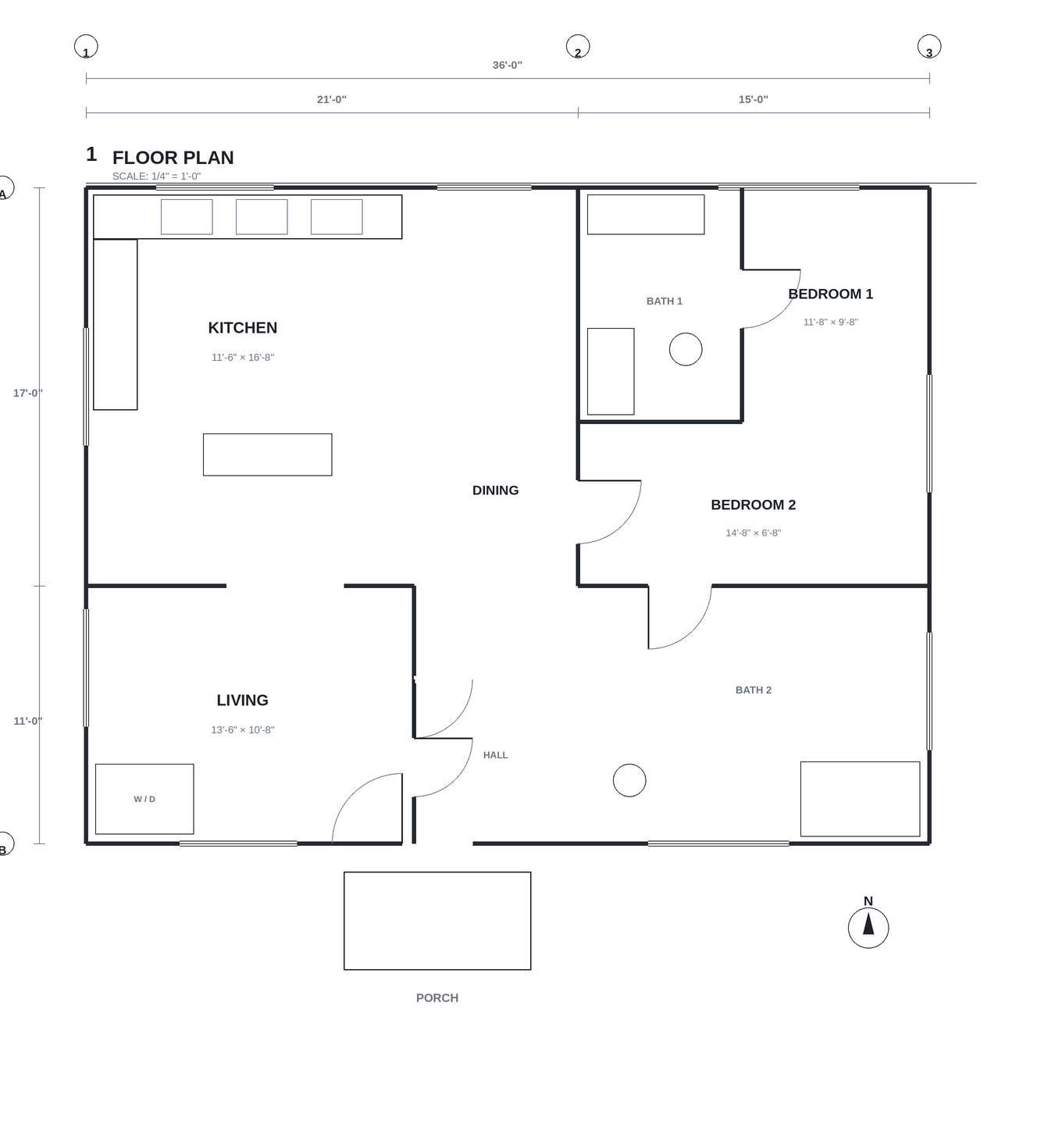 Measuring on a floor plan